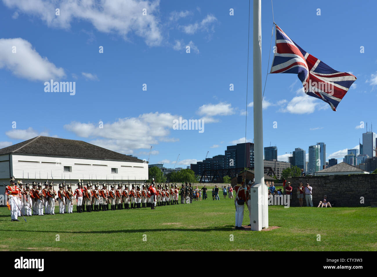 Die Fort York Wache am Fort York, Toronto, Kanada Stockfoto