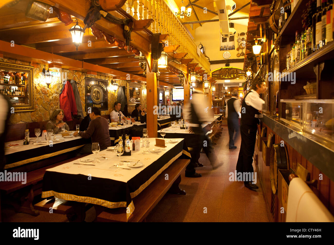 Traditionelles Restaurant Faro Portugal Stockfotografie Alamy
