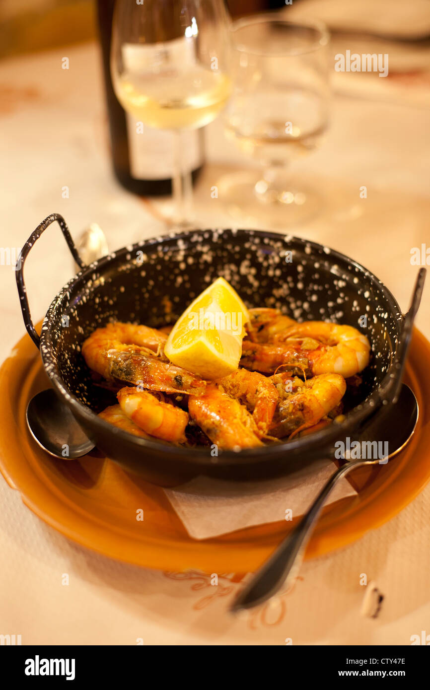 Traditionelles Restaurant Faro Portugal Stockfoto