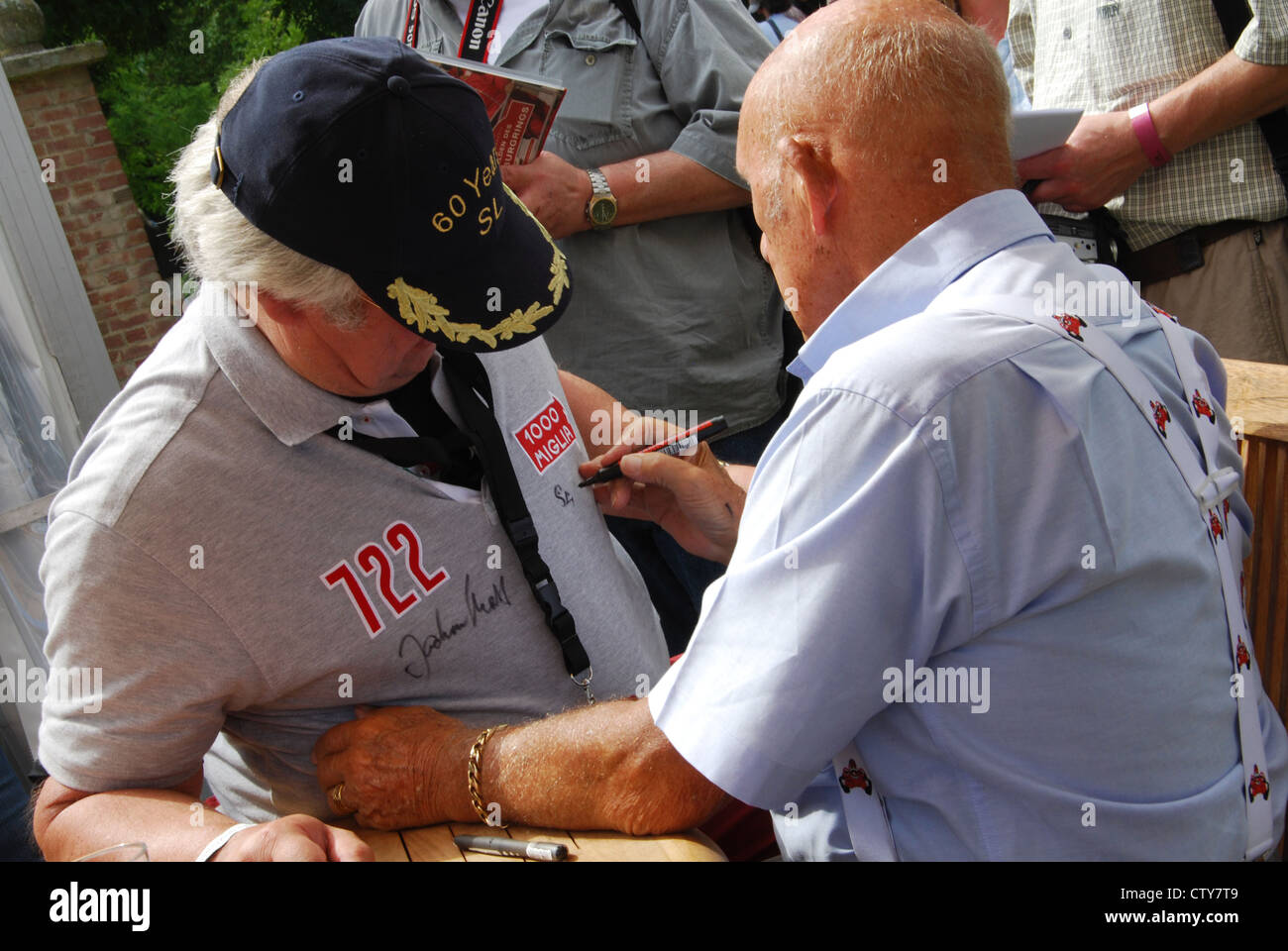 Stirling Moss Autogramme am Classic Days 2012, Schloss Dyck Deutschland Stockfoto