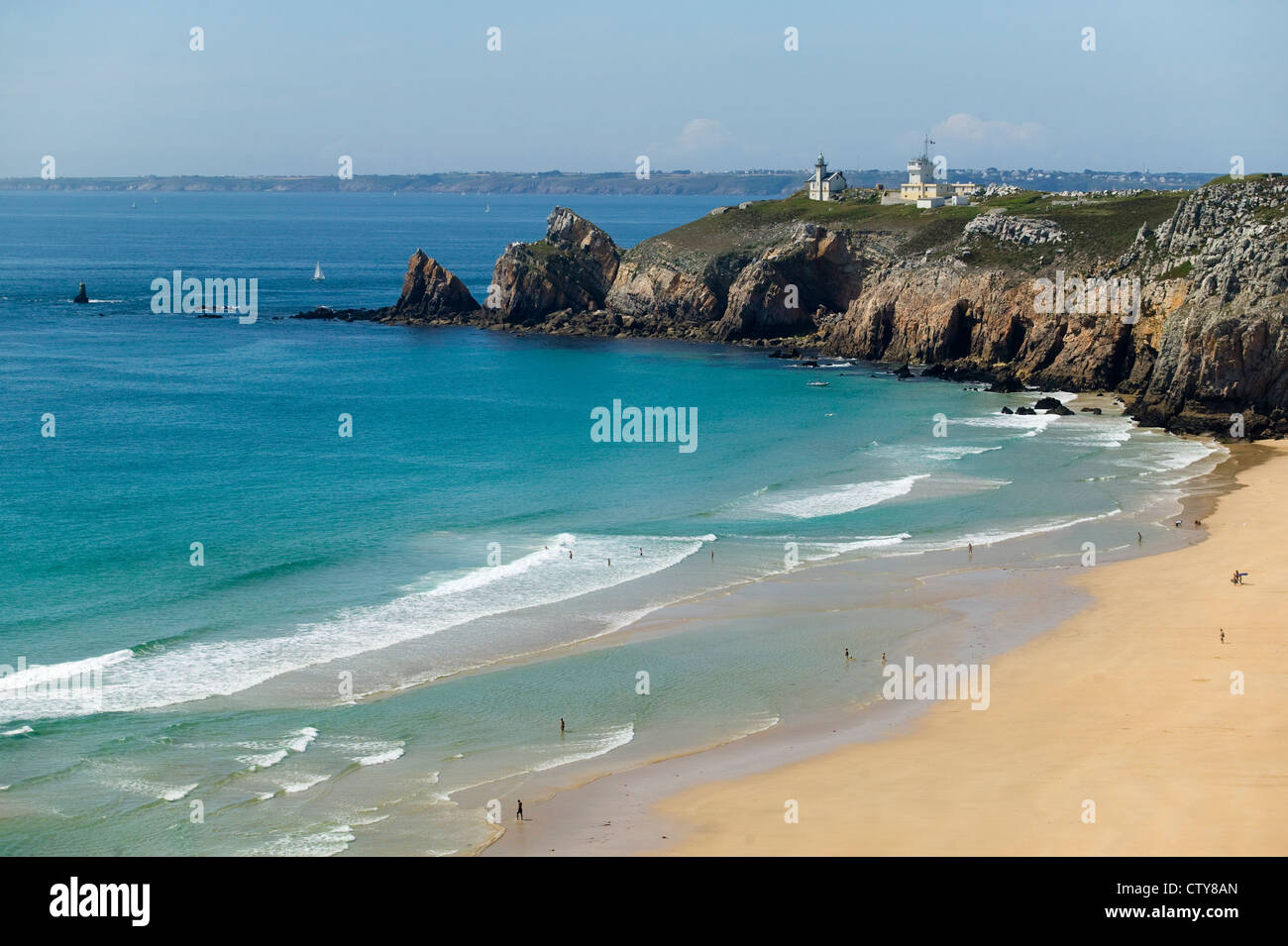 Küste der Bretagne in Frankreich Stockfoto