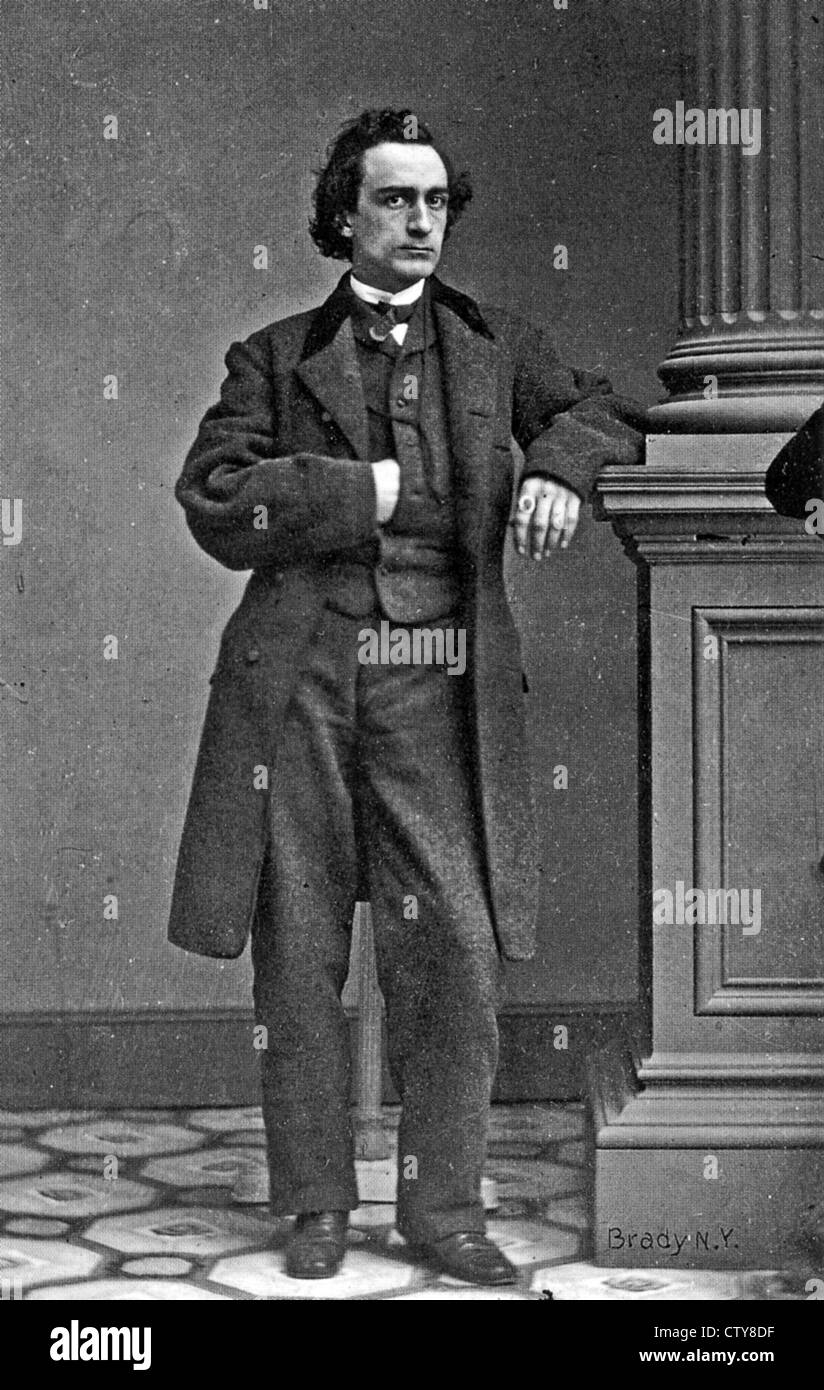 EDWIN BOOTH (1833-1893), US-amerikanischer Schauspieler und Bruder von John Wilkes Booth, der Abraham Lincoln erschossen Stockfoto