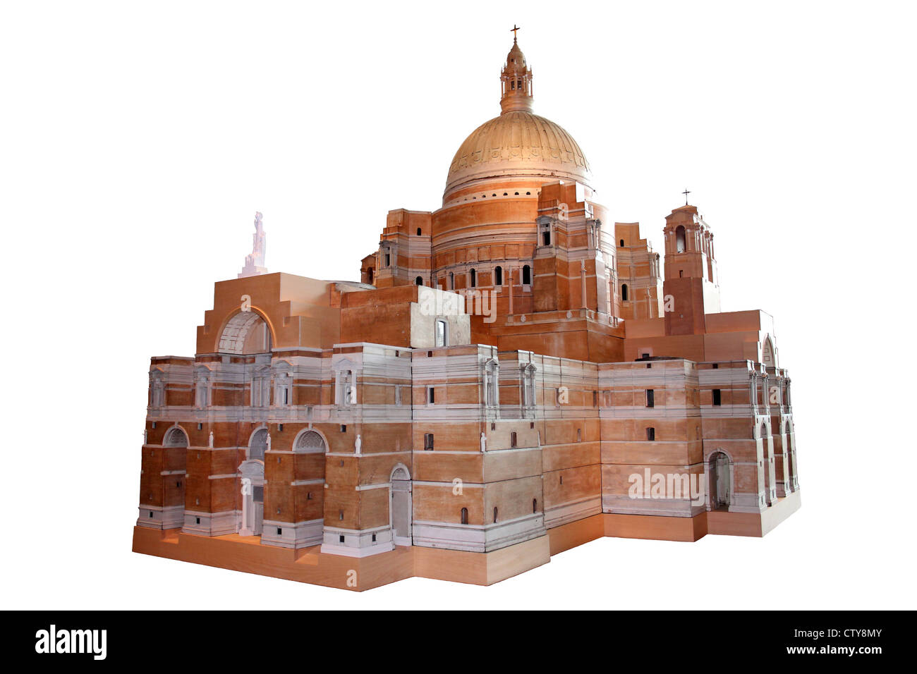 Holzmodell von Sir Edwin Lutyens unbebauten Design für katholische Kathedrale von Liverpool Stockfoto