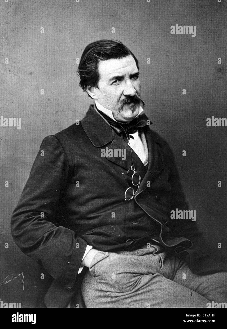 JULES FLEURY-HUSSON (1820-1889) französischer Kunstkritiker und Schriftsteller, dessen Pseudonym Champfleury war. Foto von Nadar Stockfoto