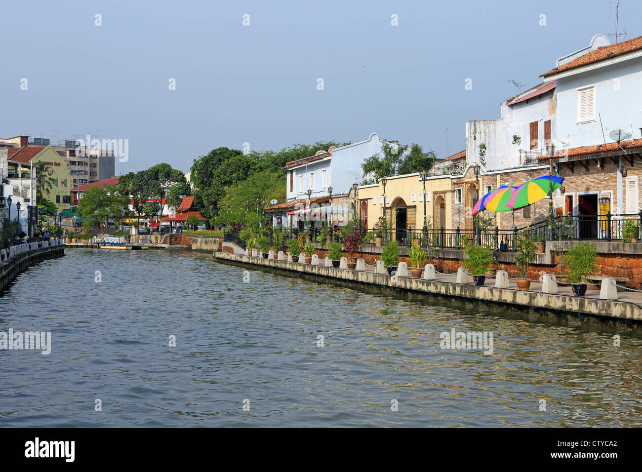 Melaka Fluss in Melaka Stockfoto