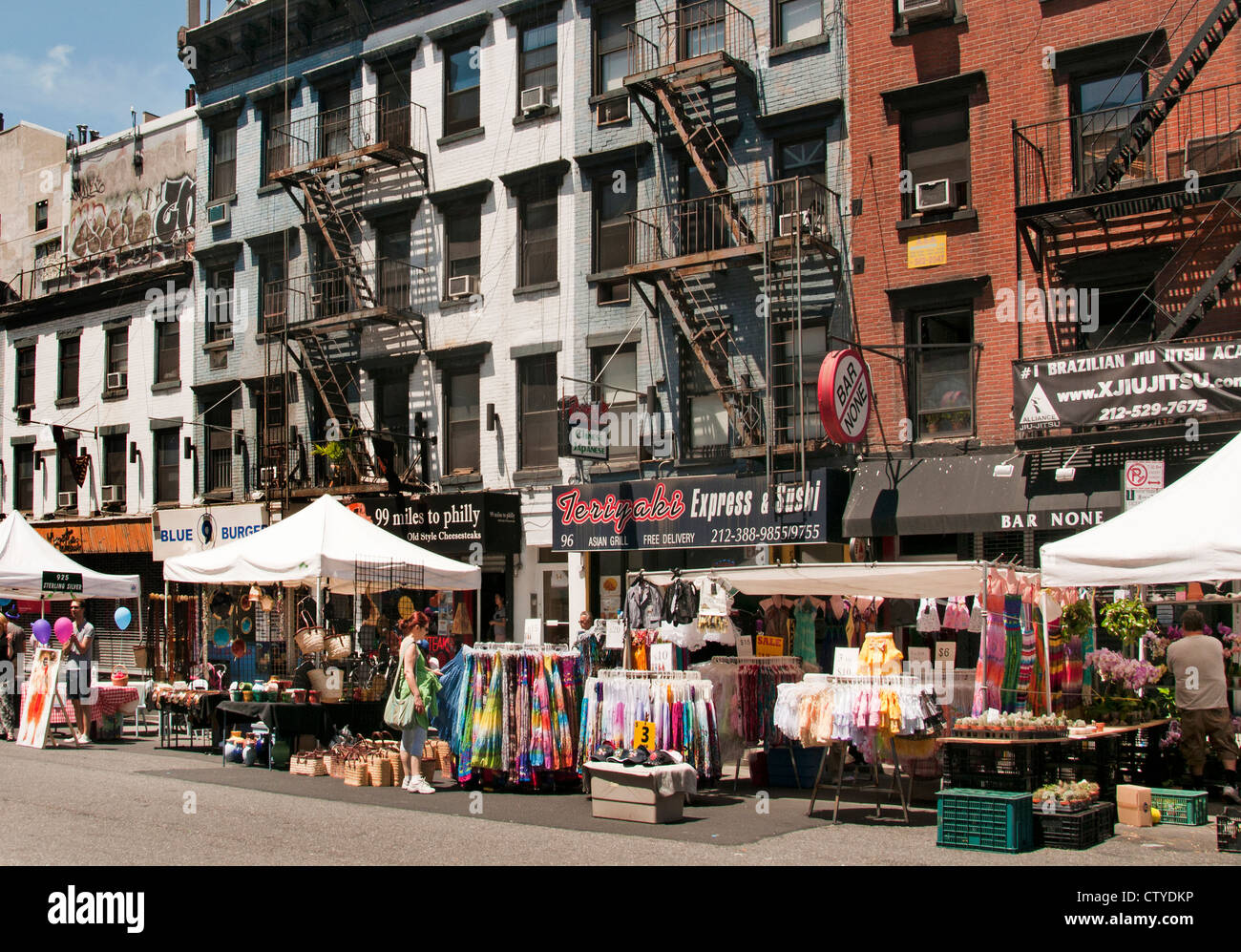 3rd Avenue Straße Markt East Village (Greenwich Village) Manhattan New York Vereinigte Staaten von Amerika American shop Geschäfte Stockfoto