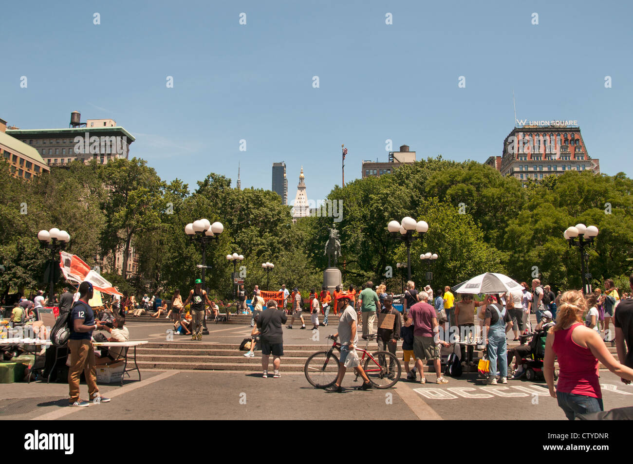 Union Square Manhattan New York City, Vereinigte Staaten von Amerika Stockfoto