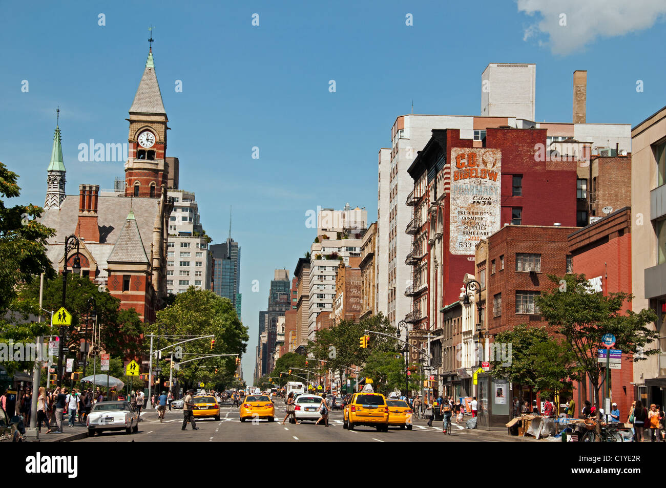 6th Avenue West Village (Greenwich Village) Manhattan New York Vereinigte Staaten von Amerika Stockfoto