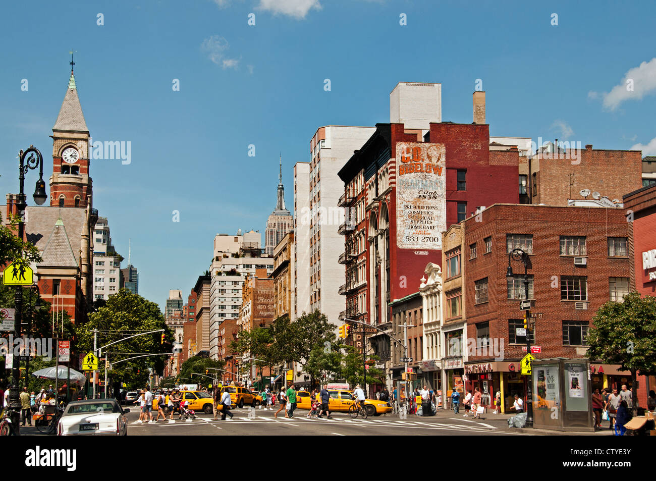 6th Avenue West Village (Greenwich Village) Manhattan New York Vereinigte Staaten von Amerika Stockfoto