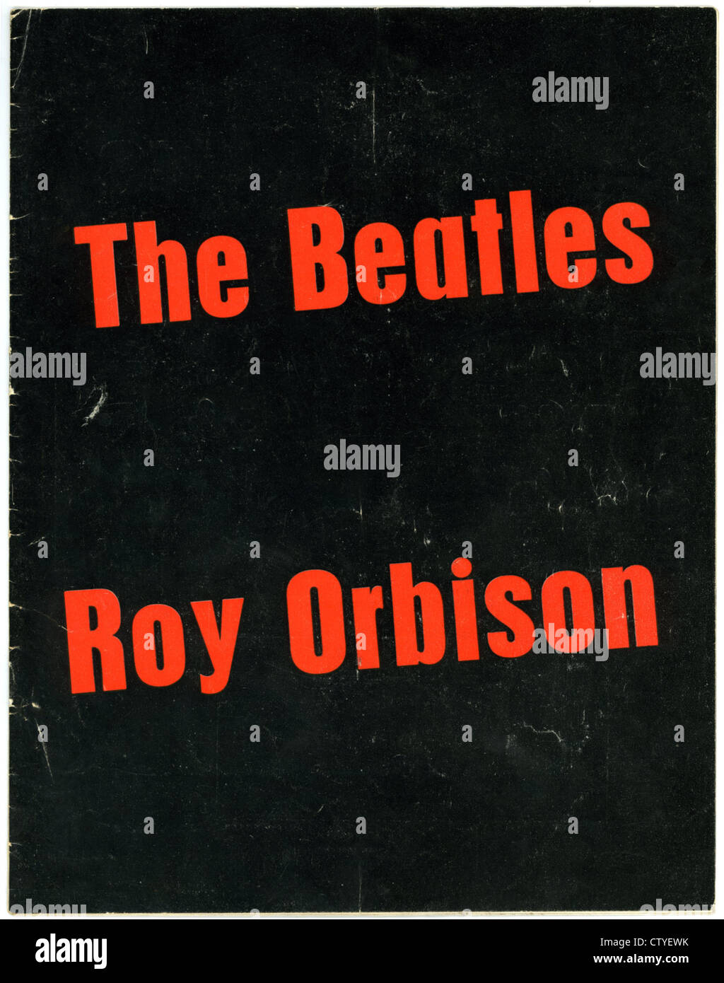 000865 - die Beatles und Roy Orbison Konzertprogramm von Mai 1963 Stockfoto
