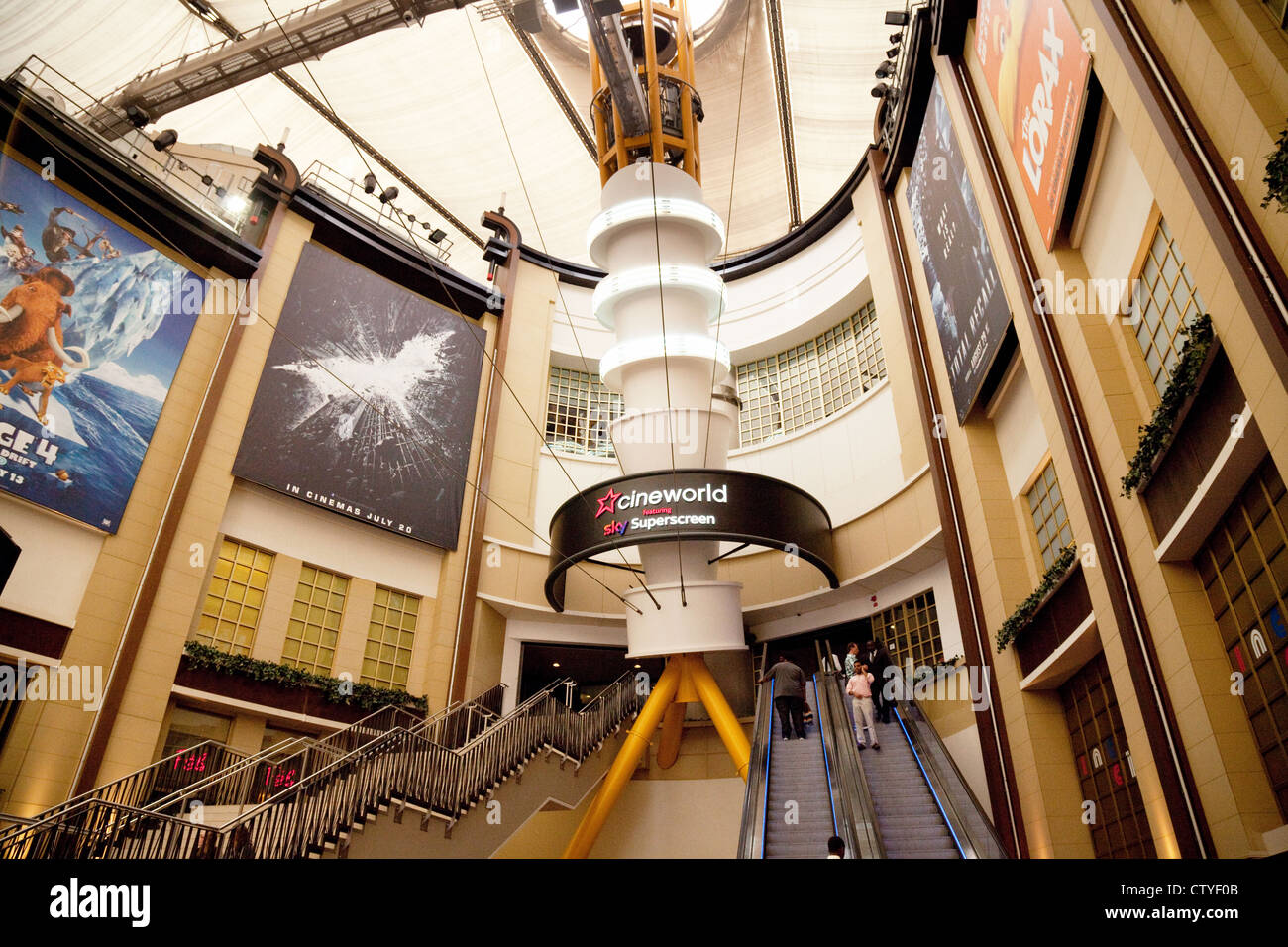Das Cineworld Kino in der O2 Arena, Greenwich London UK Stockfoto