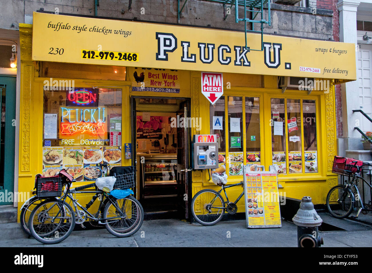 Pluck U. Village Manhattan New York City Vereinigte Staaten von Amerika Stockfoto