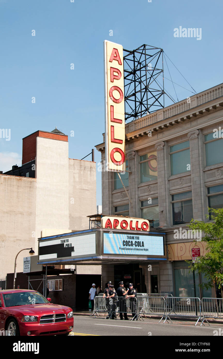 Apollo Kino Theater Dr. Martin Luther King Jr. Boulevard Harlem New York Manhattan Vereinigte Staaten Stockfoto