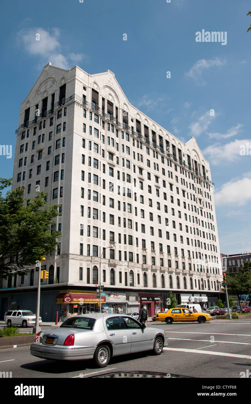 7th Avenue Adam Clayton Powell JR Boulevard Harlem New York Manhattan United Stateses Stockfoto