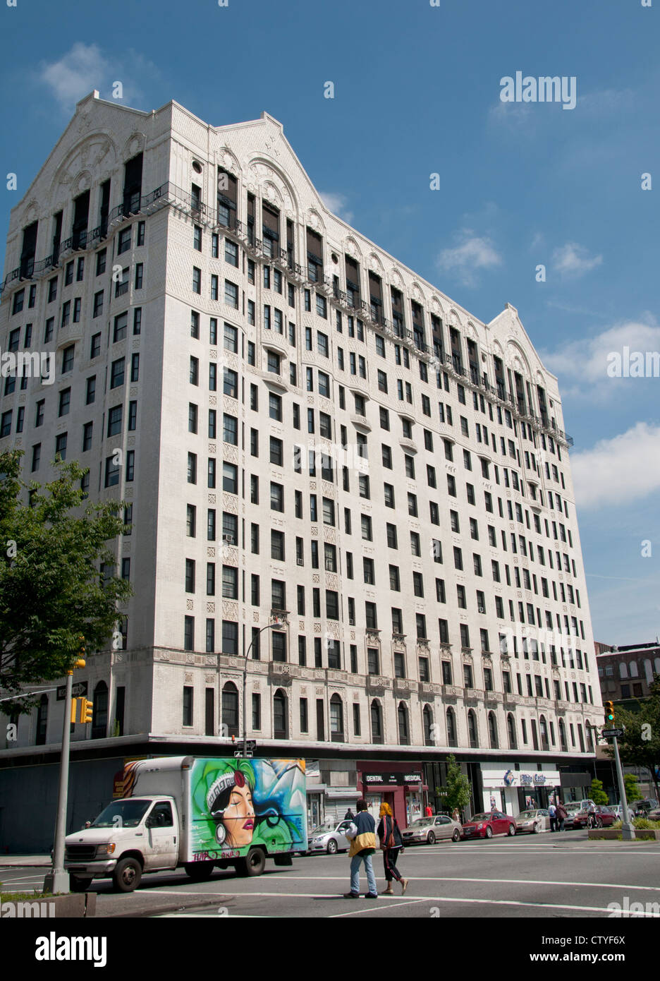 7th Avenue Adam Clayton Powell JR Boulevard Harlem New York Manhattan-USA Stockfoto