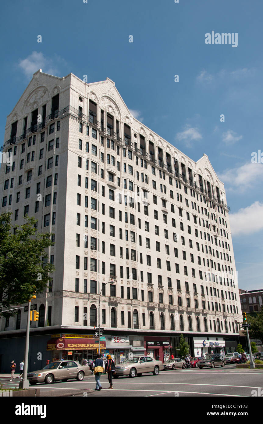 7th Avenue Adam Clayton Powell JR Boulevard Harlem New York Manhattan-USA Stockfoto