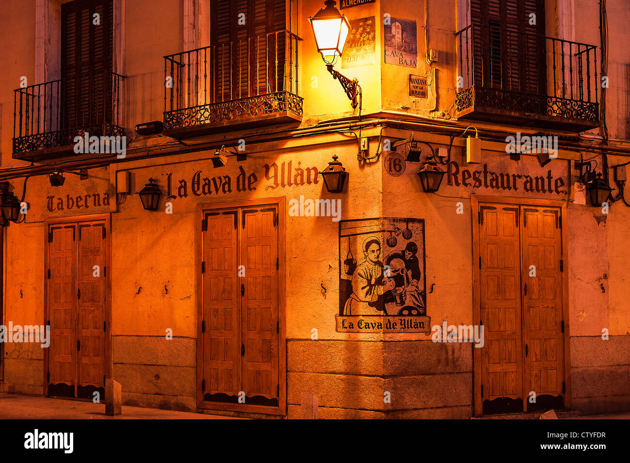 Spanische Taverne, Madrid, Spanien Stockfoto