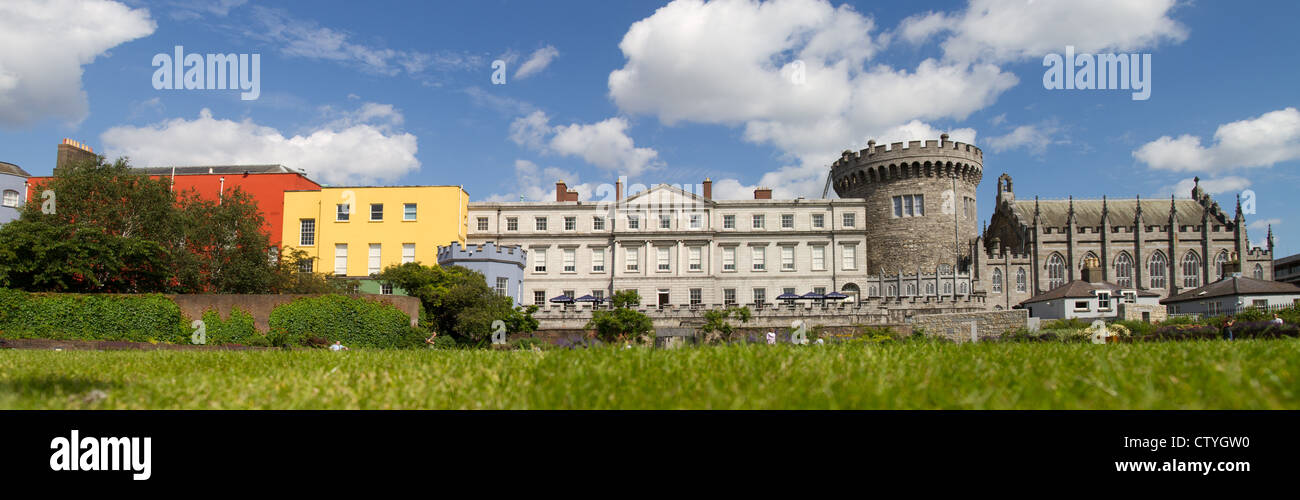 Dublin Castle Garten und Park, Dublin City Irland Stockfoto