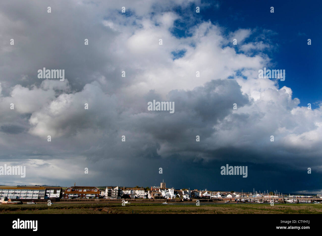 Shoreham und der Fluss Adur Stockfoto