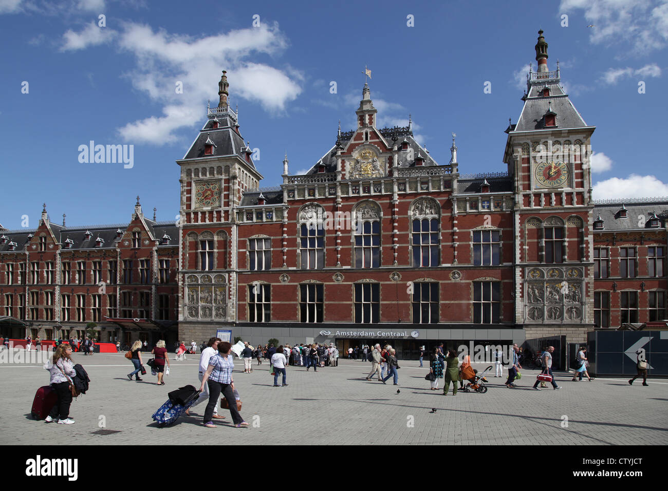 Bahnhof Amsterdam Centraal Stationsplein Amsterdam Niederlande
