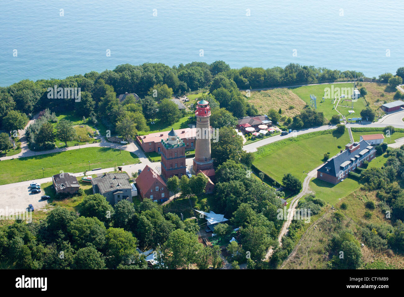 Luftbild des Kap Arkona, Insel Rügen, Mecklenburg-West Pomerania, Deutschland Stockfoto