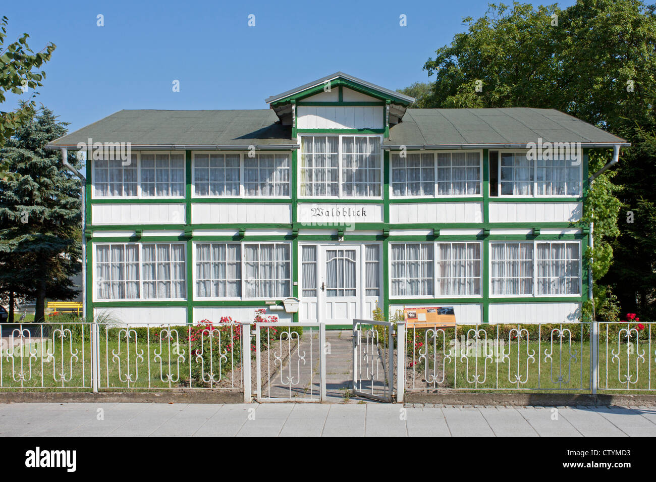 Holzhaus, Sellin, Insel Rügen, Ostseeküste, Mecklenburg-West Pomerania, Deutschland Stockfoto
