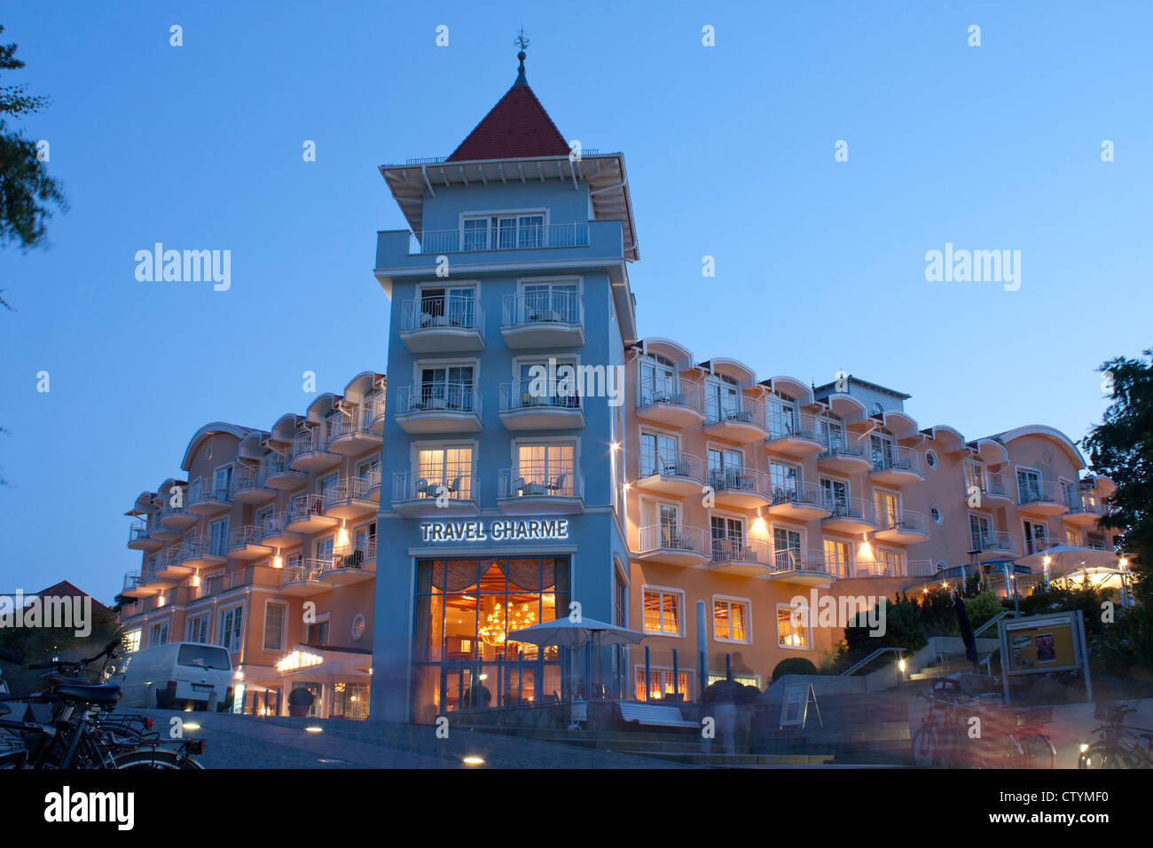 Hotel Travel Charme, Sellin, Insel Rügen, Ostseeküste, Mecklenburg-West Pomerania, Deutschland Stockfoto
