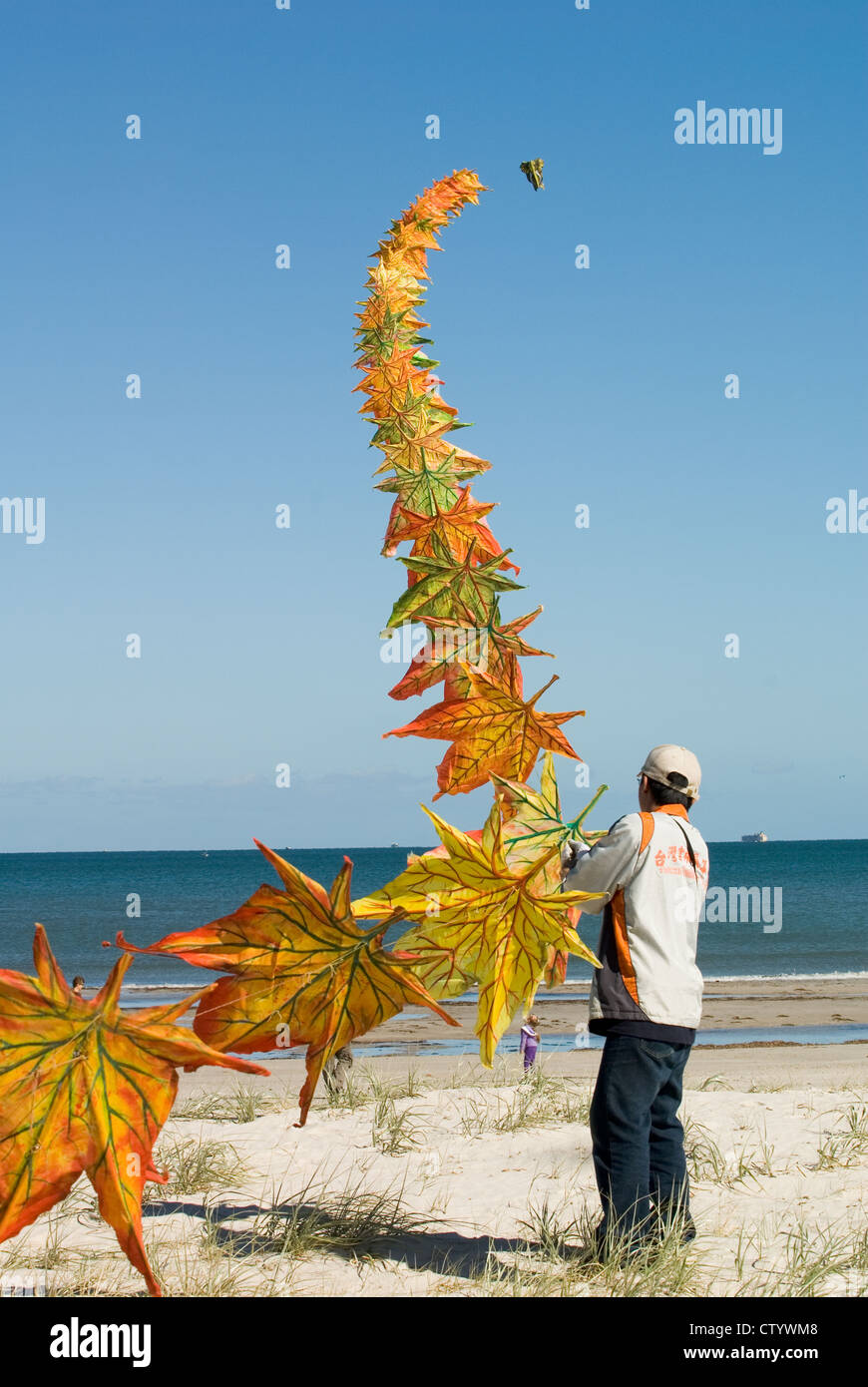 Adelaide Kite Festival findet jährlich, Semaphor Beach, South Australia. Stockfoto