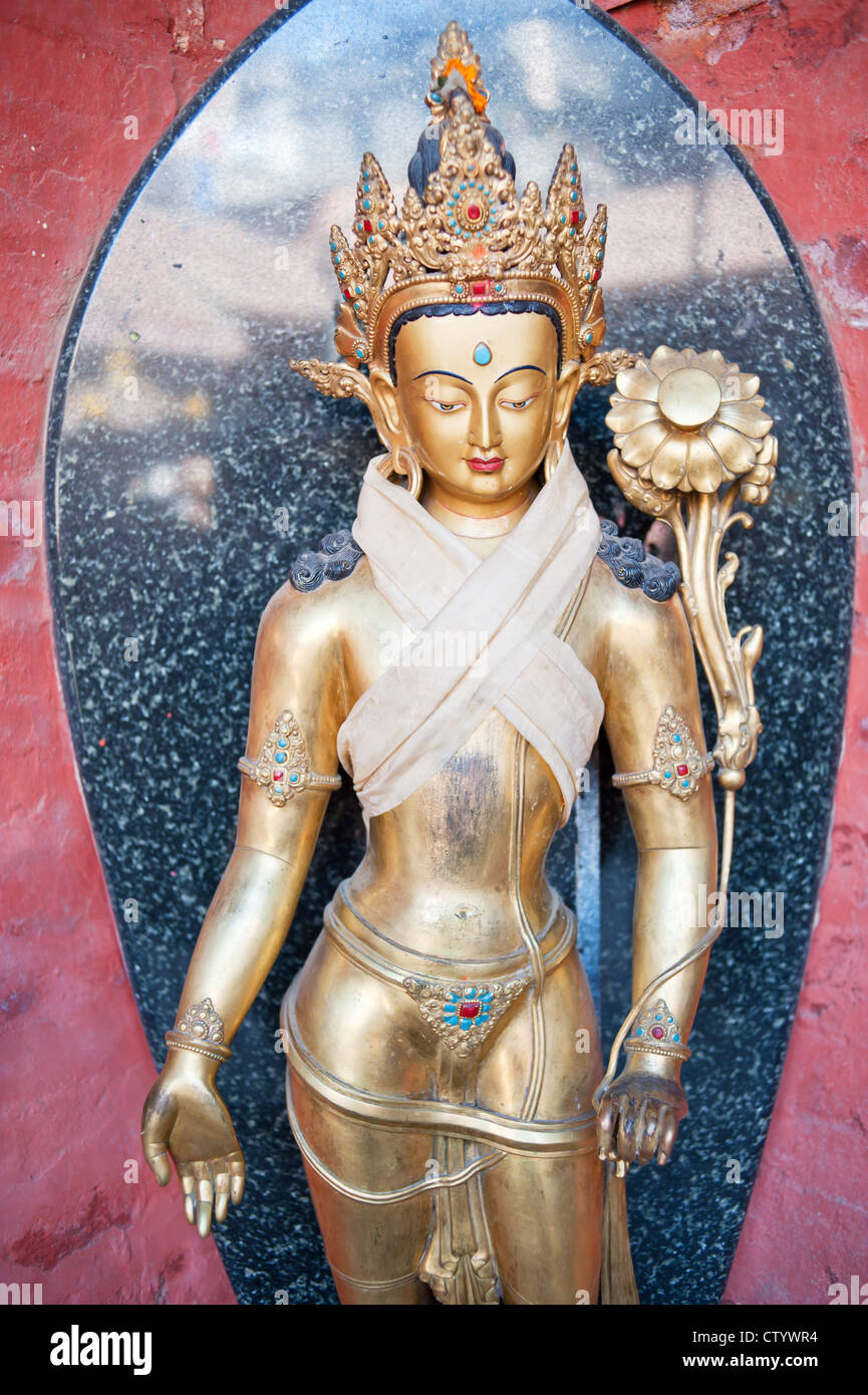 Nepal Statuen, Tempel und Kunstgewerbe Stockfoto