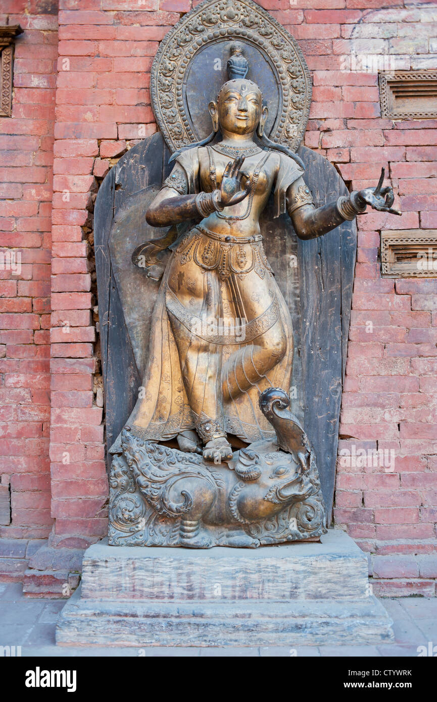 Nepal Statuen, Tempel und Kunstgewerbe Stockfoto