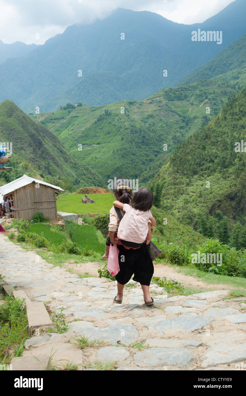 Lokalen ethnischen Kinder Stockfoto