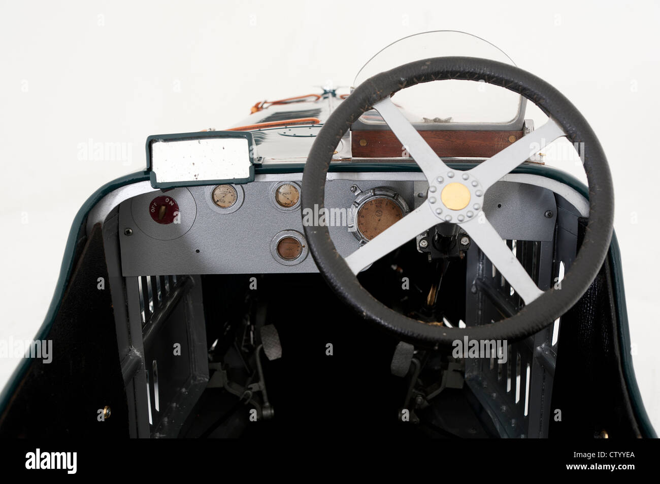 Cockpit der Sunbeam Cub motorisierten Tretauto Stockfoto