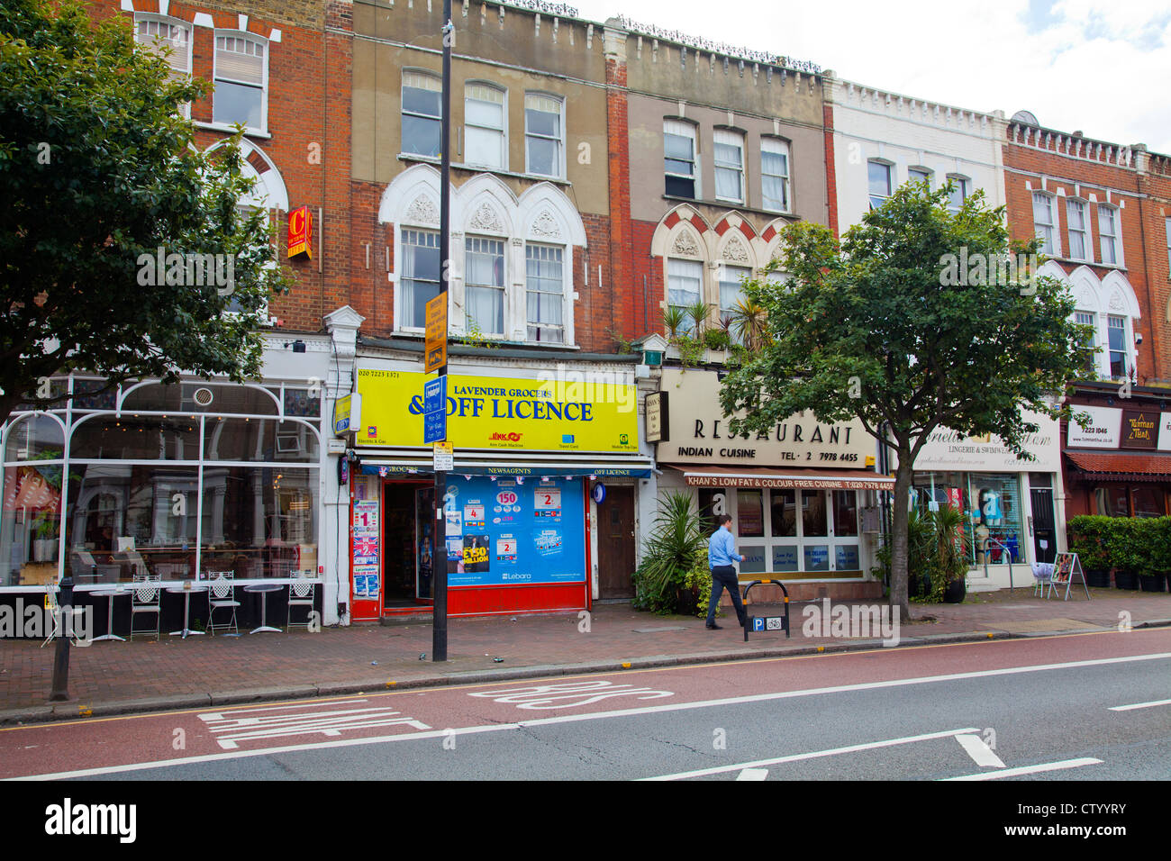 Lavender Hill in Wandsworth - London-UK Stockfoto