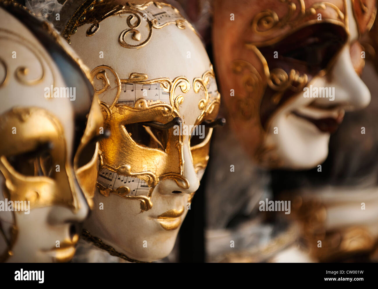 Traditionelle venezianische Masken, Venedig, Venetien, Italien Stockfoto