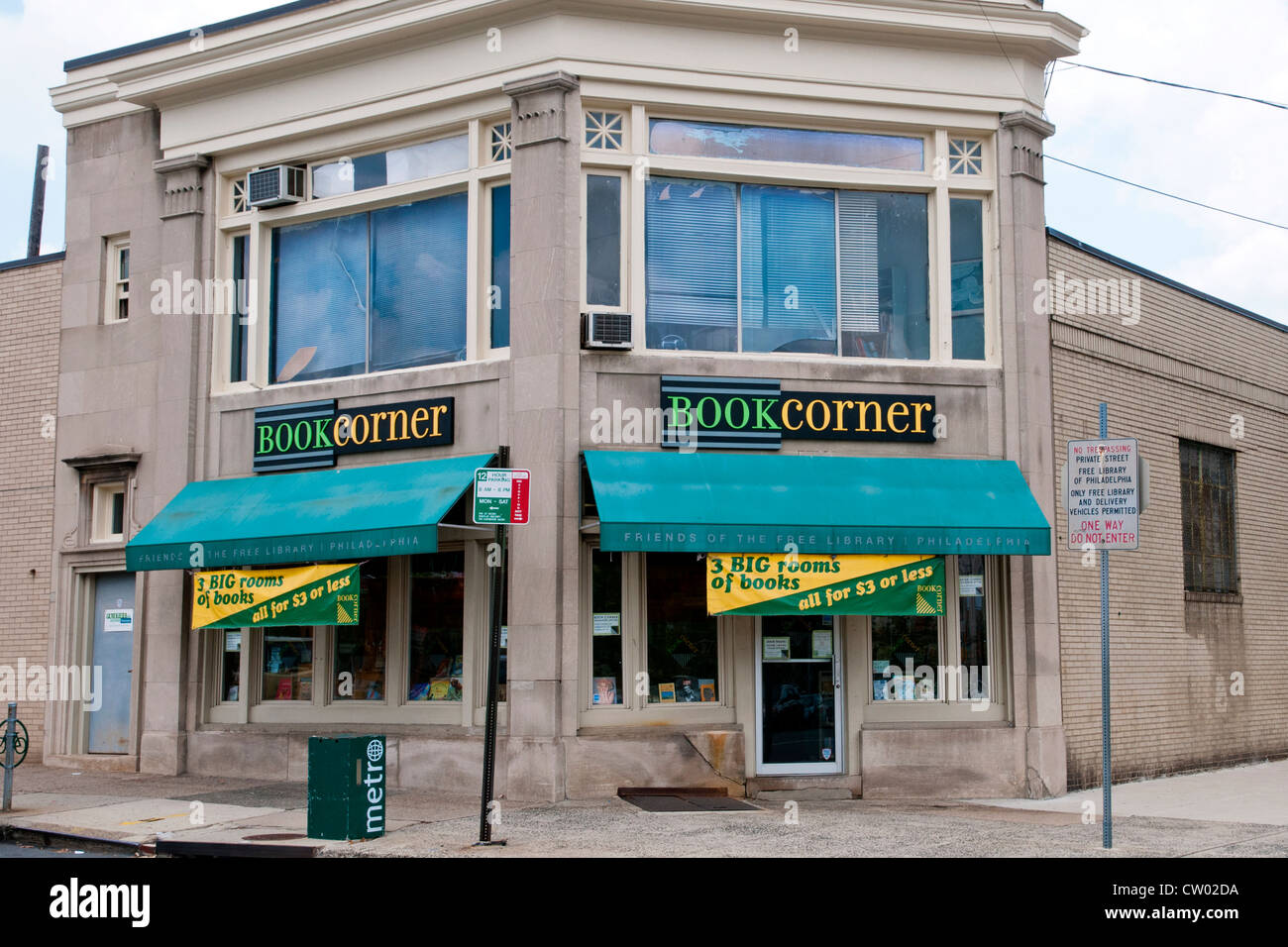 Book Store 'Bookcorner', Philadelphia, Pennsylvania, USA Stockfoto
