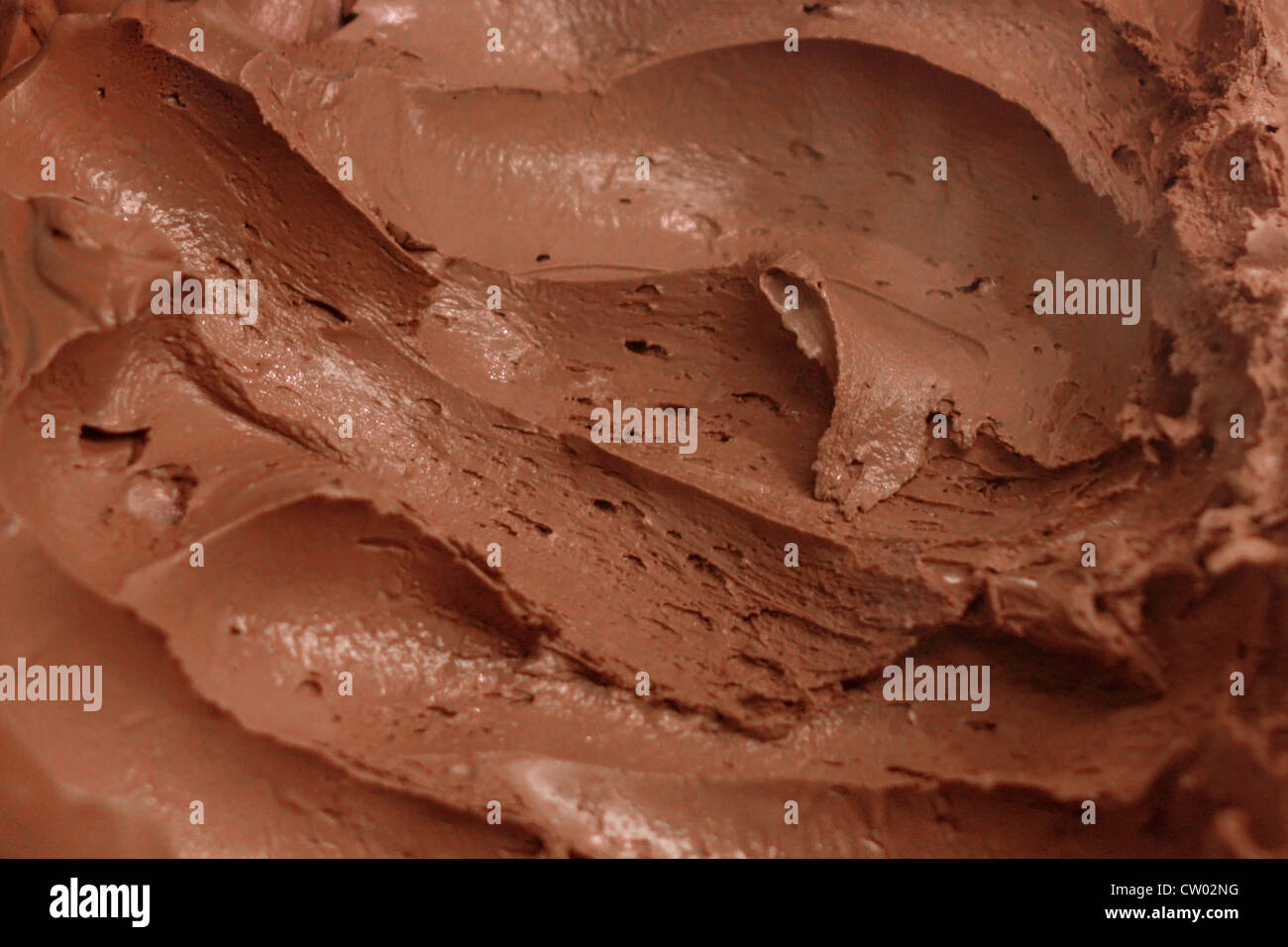 Köstliches Schokoladeneis Hintergrund Stockfoto