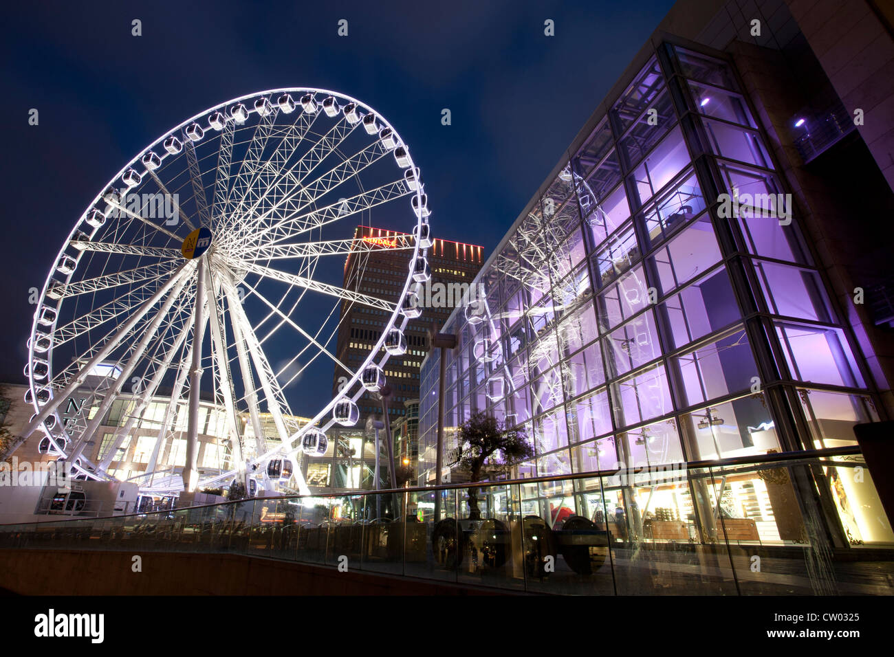 Riesenrad im Zentrum von Manchester Stockfoto