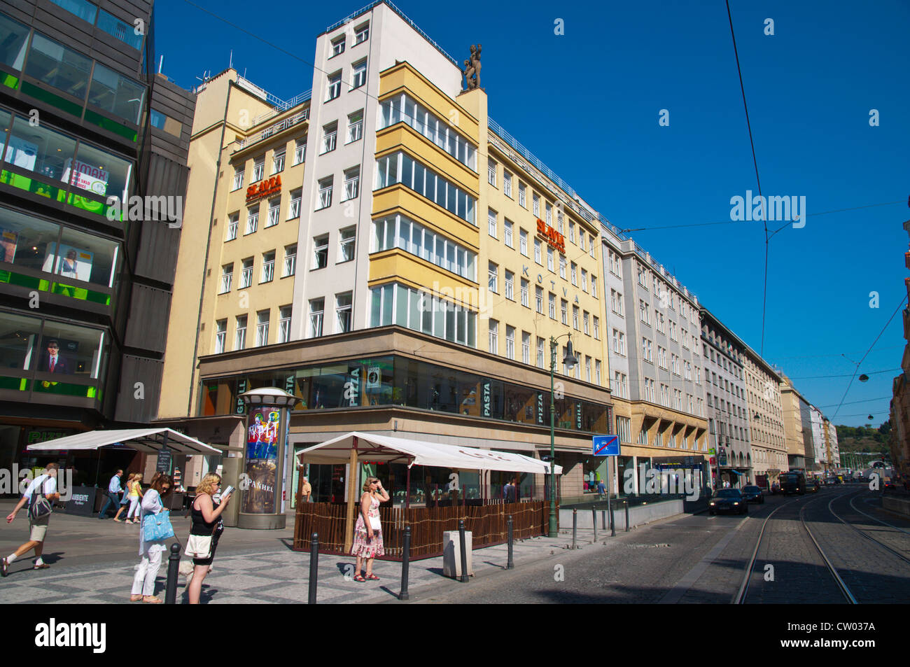 Revolucni Straße Prag Tschechien Mitteleuropa Stockfoto