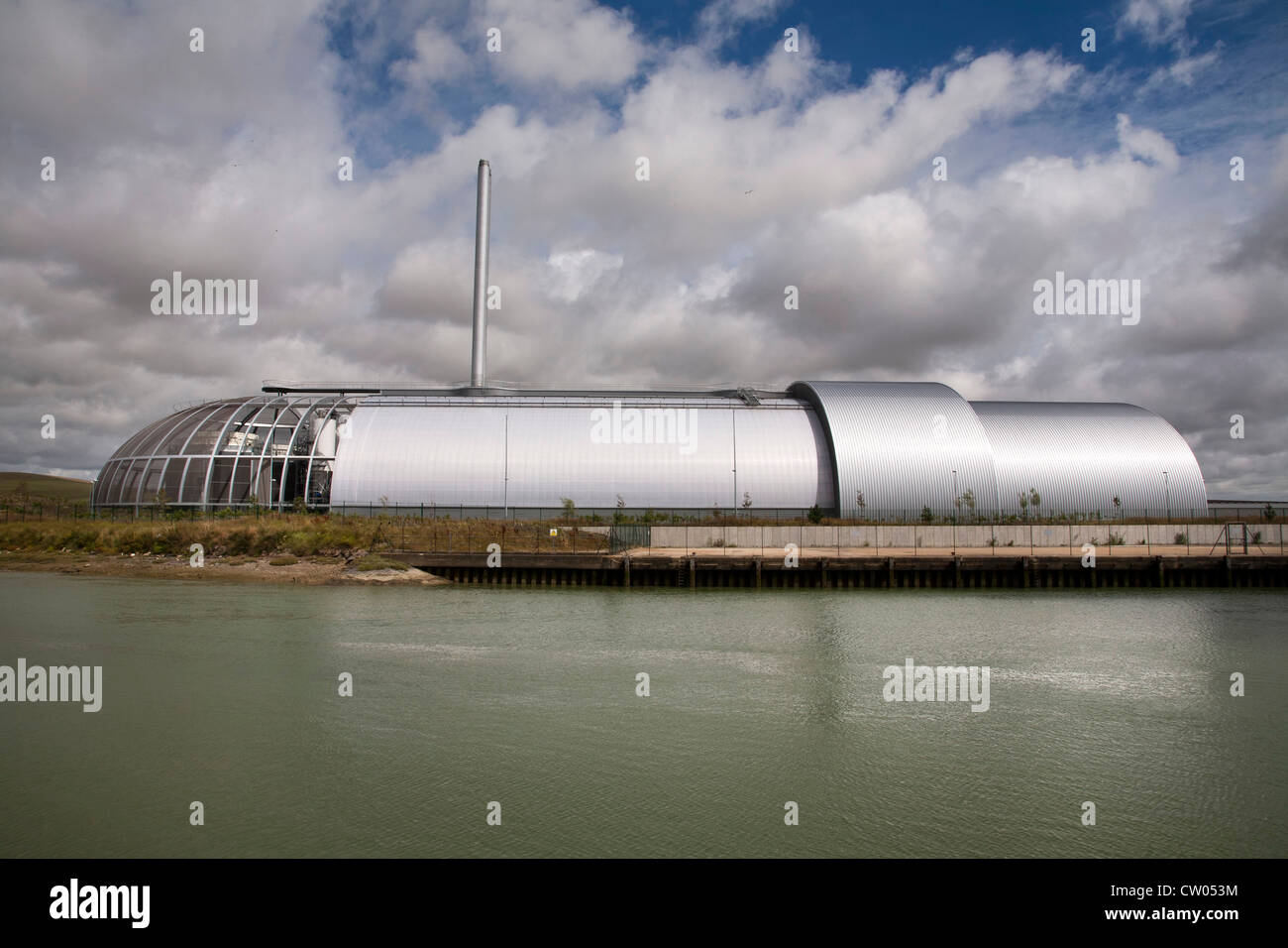 Newhaven Verbrennungsanlage, Energie-Verwertungsanlage entlang dem Fluss Ouse in Newhaven Harbour. Stockfoto