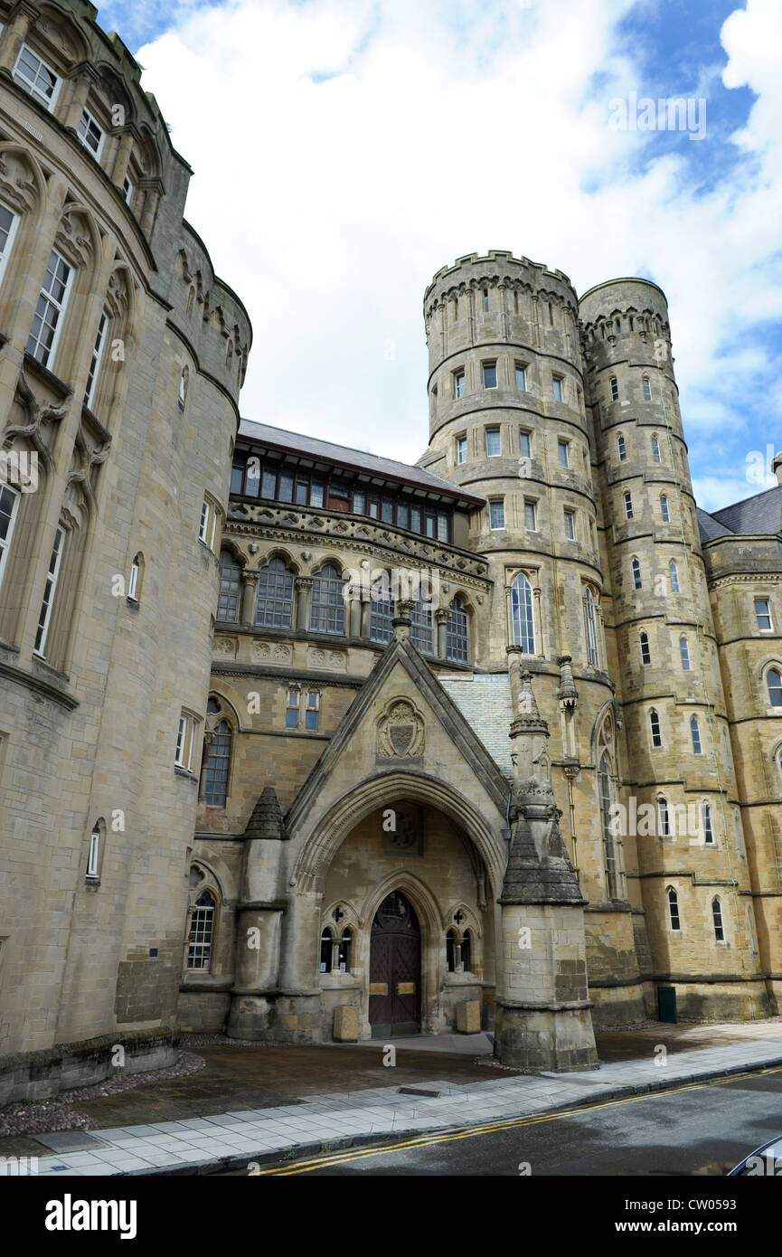 Old College Aberystwyth Universität Aberystwyth Wales Großbritannien bauen Stockfoto