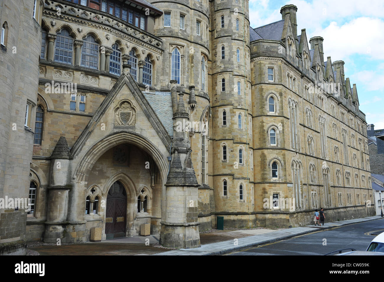 Old College Aberystwyth Universität Aberystwyth Wales Großbritannien bauen Stockfoto