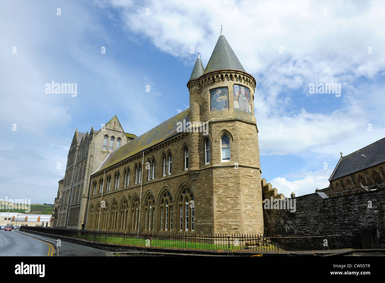Old College Aberystwyth Universität Aberystwyth Wales Großbritannien bauen Stockfoto
