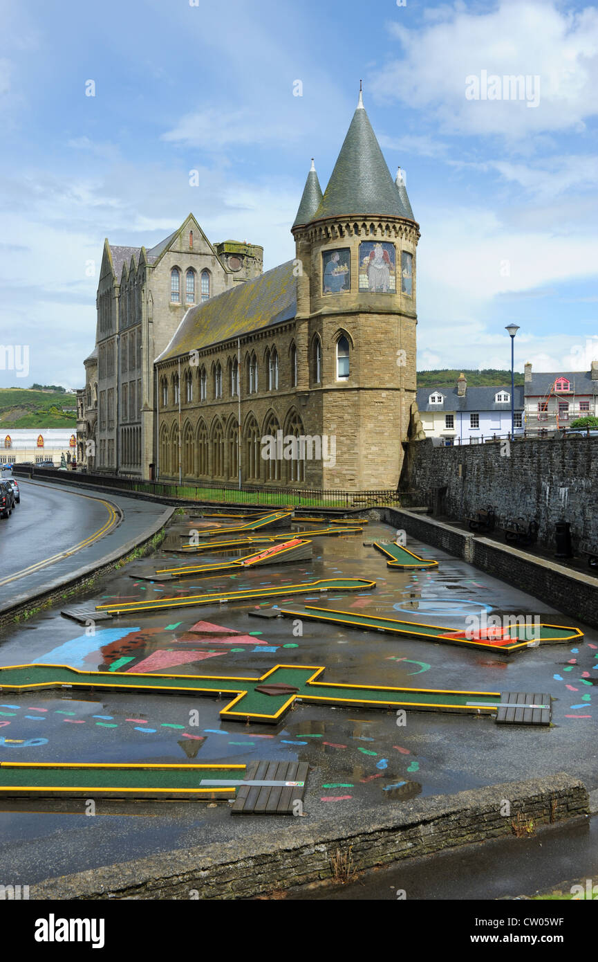 Old College Aberystwyth Universität Aberystwyth Wales Großbritannien bauen Stockfoto