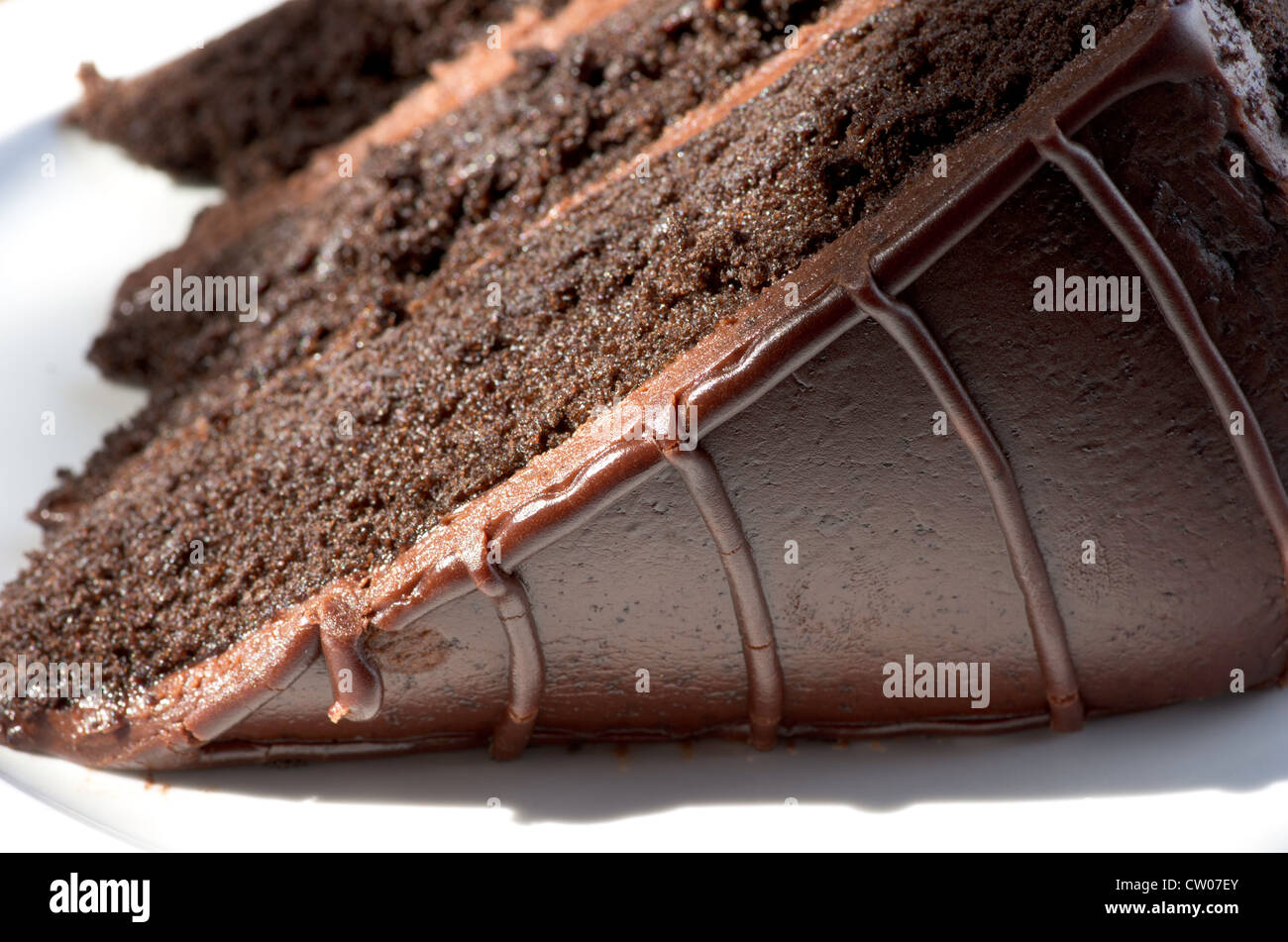 Dreifache Schicht Schokolade Kuchen im Haunted Hamburger Restaurant, Jerome, Arizona Stockfoto