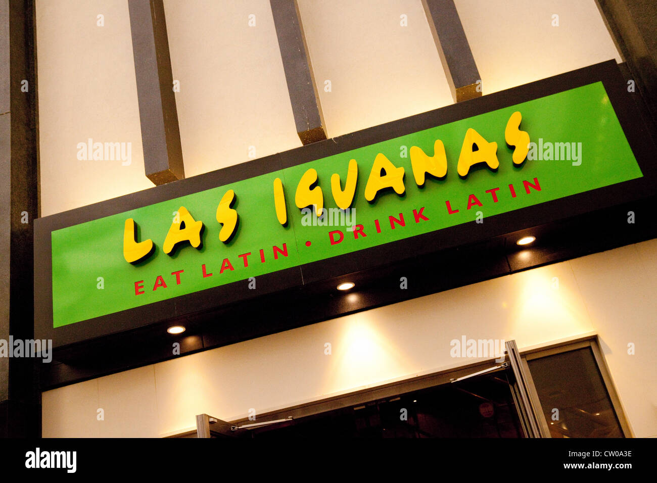 Las Inguanas Restaurant Café Zeichen, London UK Stockfoto