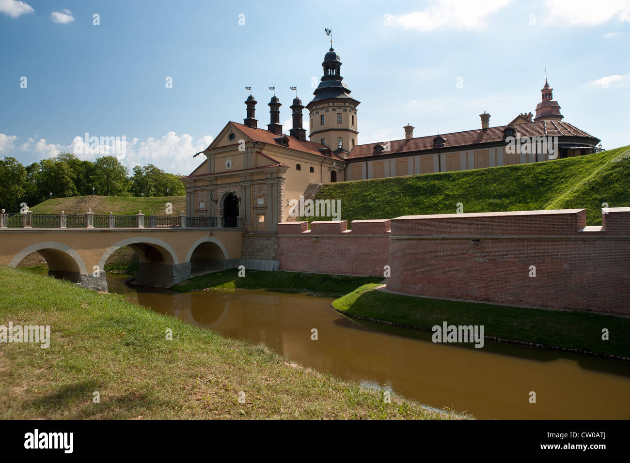 Castle of the XVII century in Nesvizh, Belarus Stockfoto