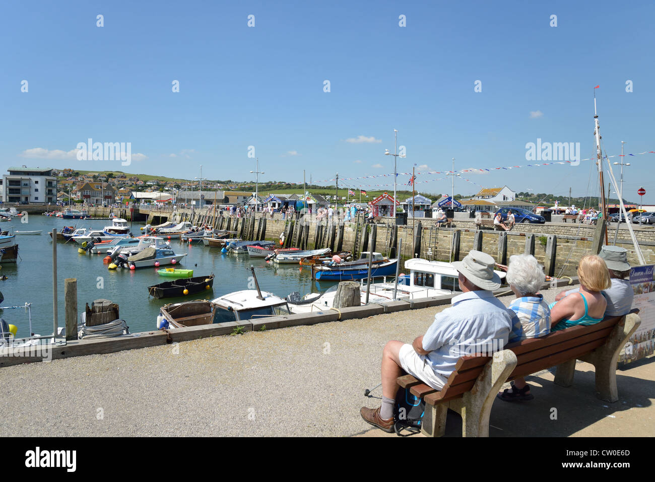 Harbour View, West Bay, Dorset, England, Vereinigtes Königreich Stockfoto