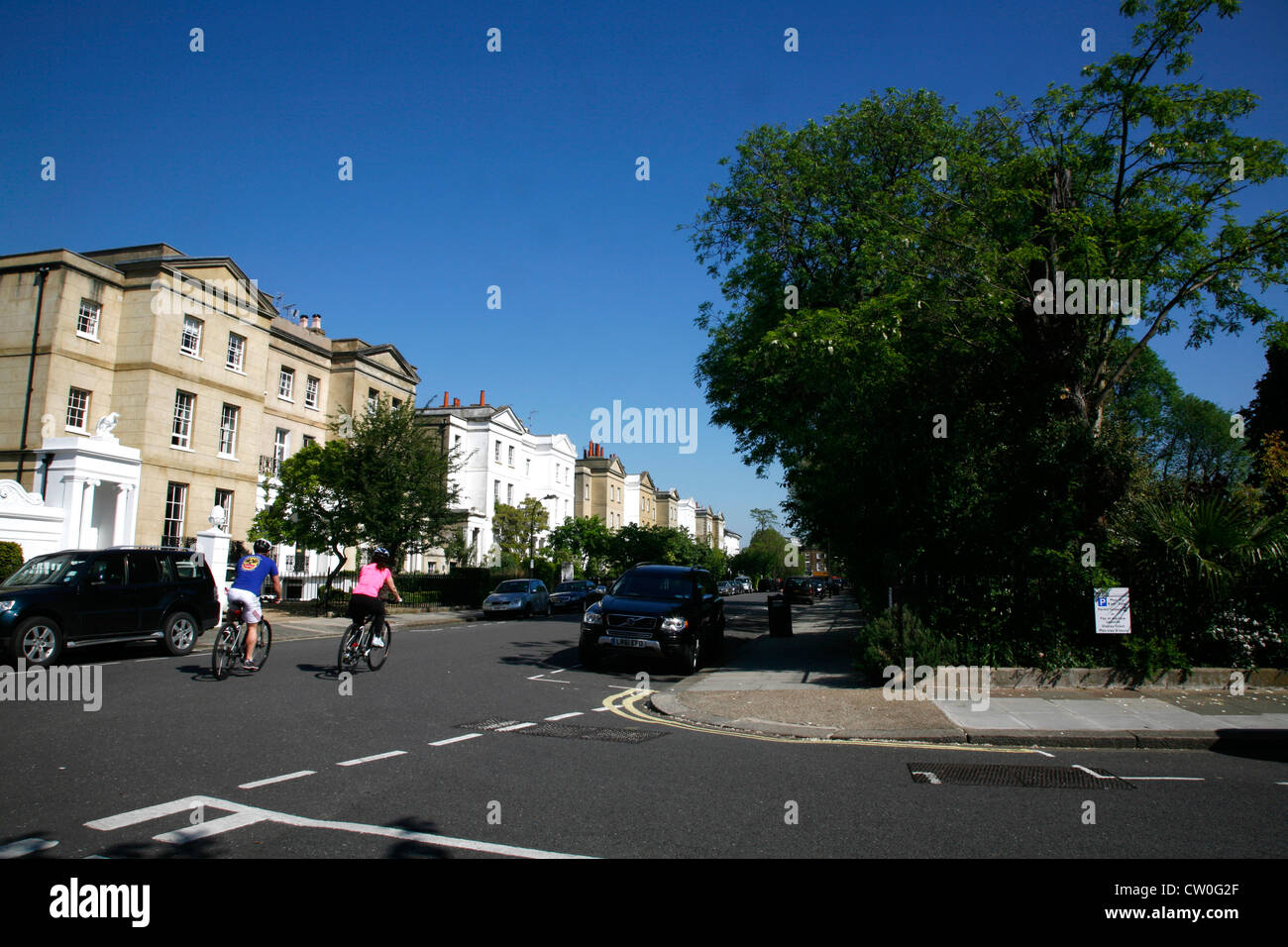 St.-Peter Platzes, Hammersmith, London, UK Stockfoto