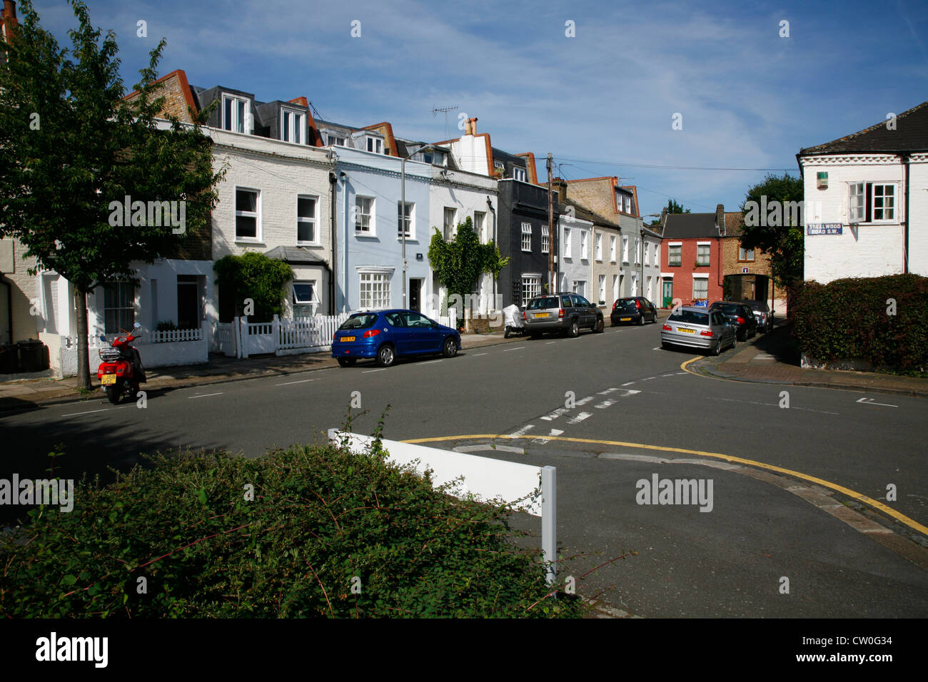 Gehäuse auf Knowsley Road, Battersea, London, UK Stockfoto