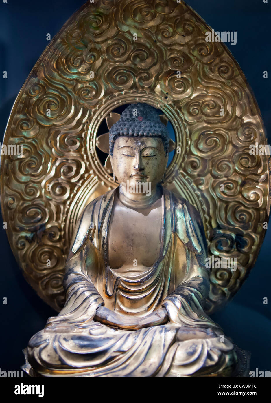 Erhabene japanische Buddha - das Ashmolean Museum, Oxford Stockfoto